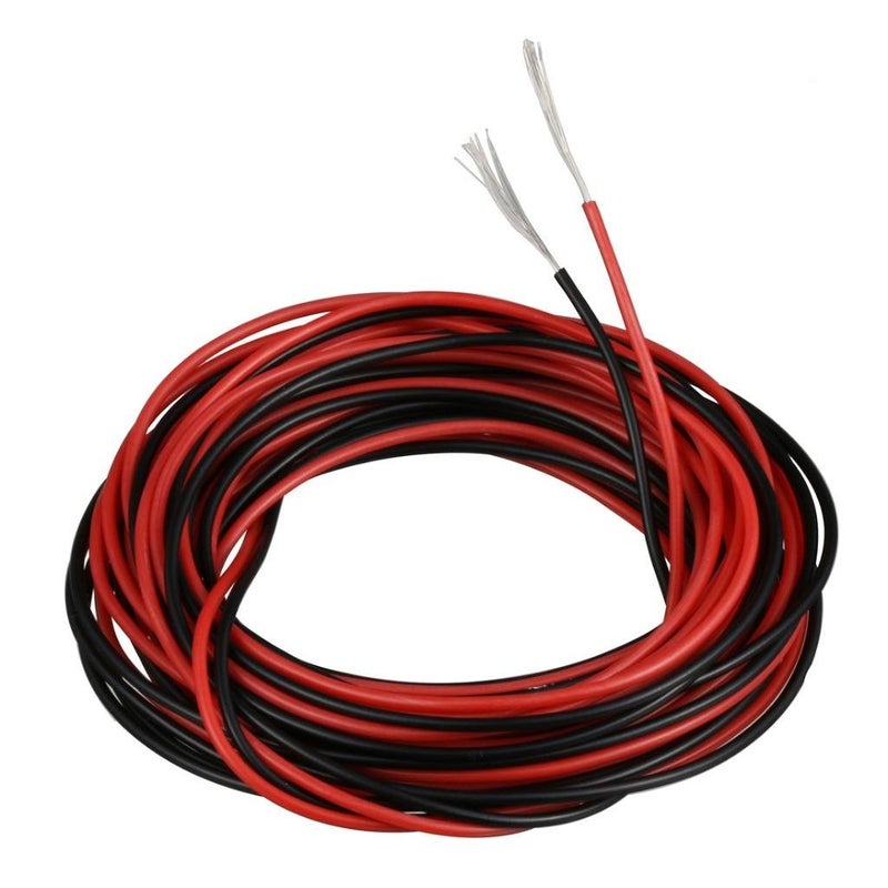 BNTECHGO سلك سيليكون BNTECHGO 28 قياس 10 قدم أحمر و 10 قدم أسود مرن 28 AWG نحاس معزول مغطى بالقصدير - Image 1